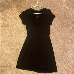 Elegant Black Dress with Lace